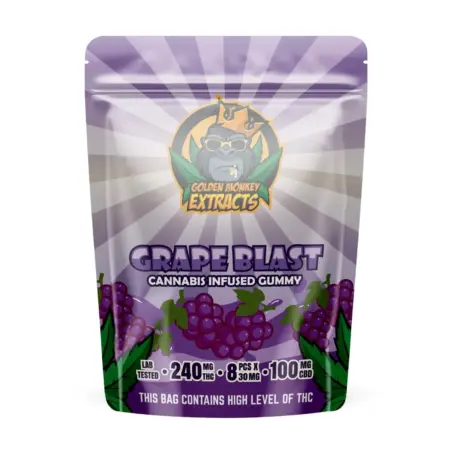 Golden Monkey Extracts: Grape Blast (240MG THC + 100MG CBD)
