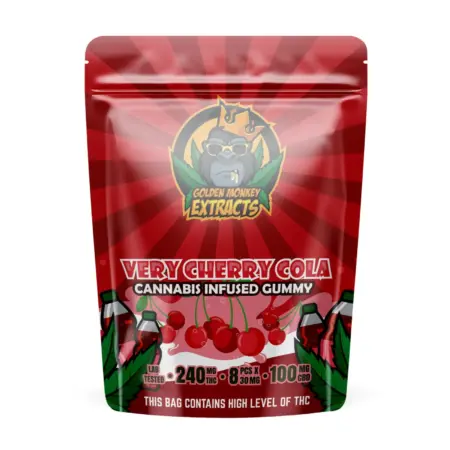 Golden Monkey Extracts: Very Cherry Cola (240MG THC + 100MG CBD)