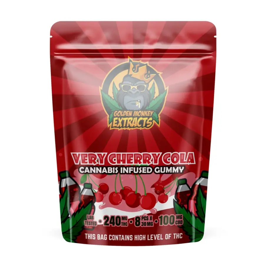 Golden Monkey Extracts: Very Cherry Cola (240MG THC + 100MG CBD)