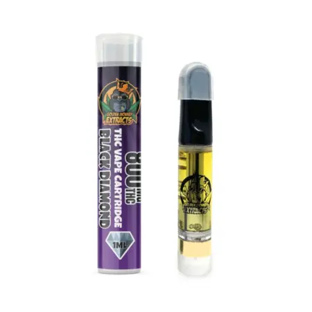 Golden Monkey Extracts: Black Diamond Distillate Cartridge (1000MG)
