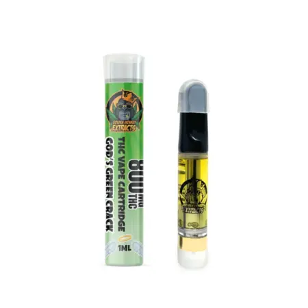 Golden Monkey Extracts: Gods Green Crack Distillate Cartridge (1000MG)