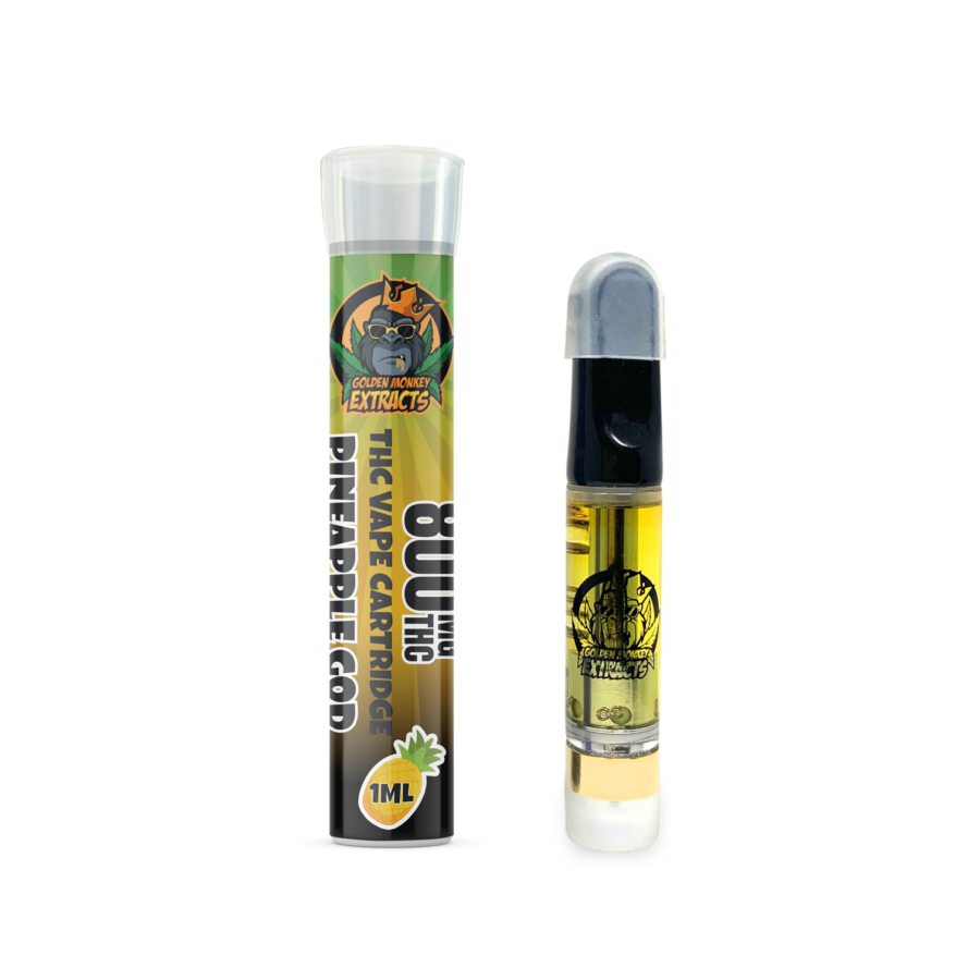 Golden Monkey Extracts: Pineapple God Distillate Cartridge (1000MG)