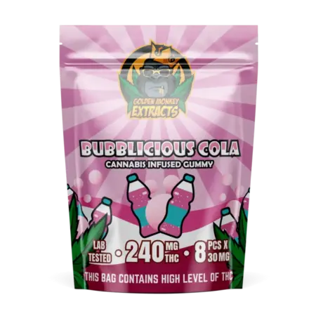 Golden Monkey Extracts: Bubblicious Cola Edibles (240MG THC)
