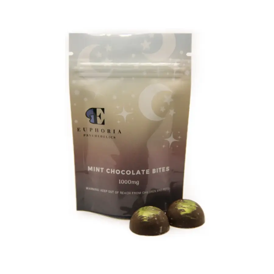 Euphoria Psychedelics – Mint Chocolate Bites (1000mg)