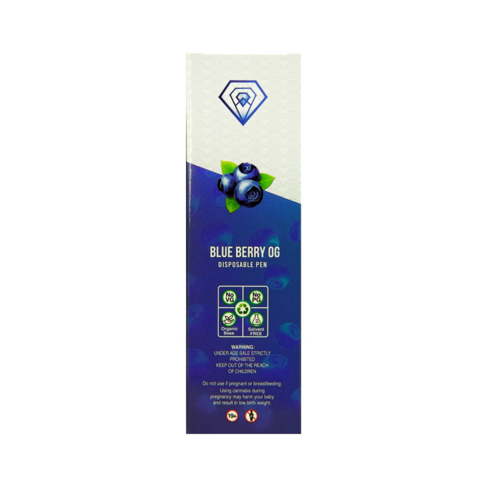 Diamond Concentrates Disposable (Distillate) – Blueberry OG (2 Gram) - Image 3