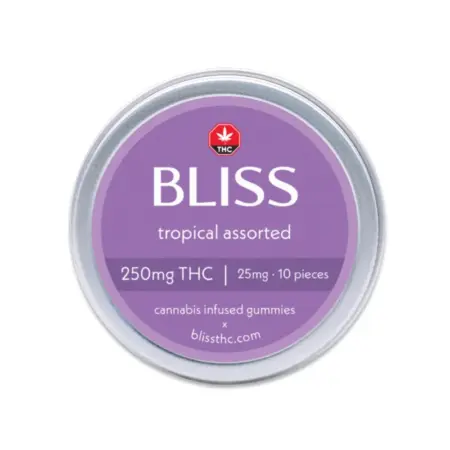 Bliss Edibles - Tropical Assorted Gummies (250mg THC)