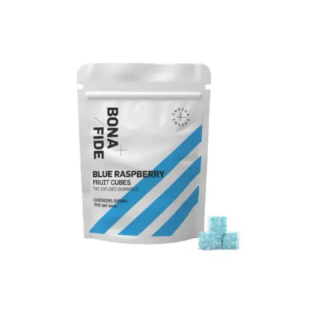 Bonafide – 300mg Blue Raspberry Fruit Cubes (Indica)