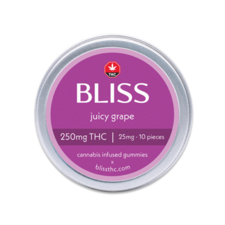 Bliss Edibles - Juicy Grape Gummies (250mg THC)