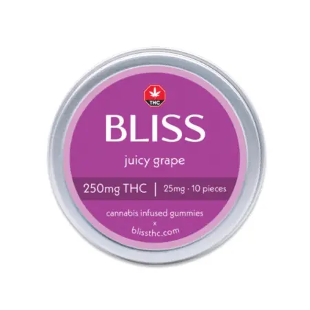 Bliss Edibles - Juicy Grape Gummies (250mg THC)
