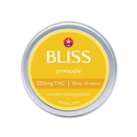 Bliss Edibles - Pineapple Gummies (250mg THC)