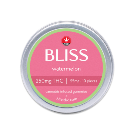 Bliss Edibles - Watermelon Gummies (250mg THC)