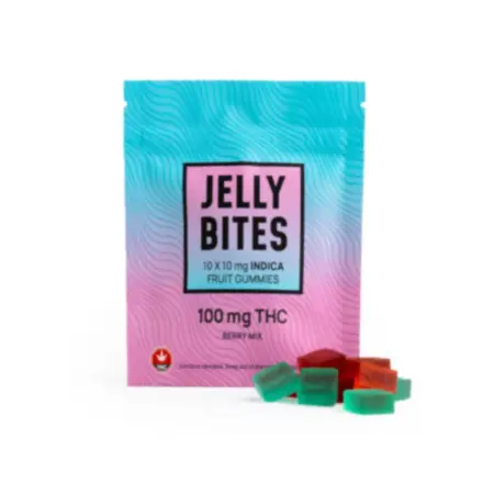 Twisted Extracts – Indica Regular Strength Jelly Bites (100 mg THC) – Berry Mix