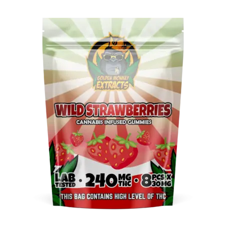 Golden Monkey Extracts: Wild Strawberries Edibles (240MG THC)