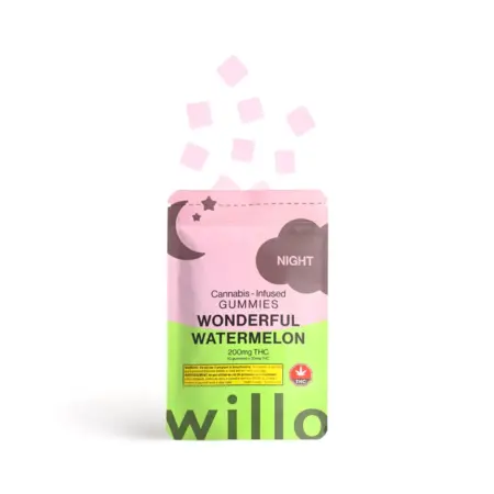 Willo - Wonderful Watermelon (Night) Gummies 200mg THC