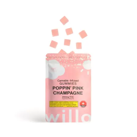 Willo - Poppin' Pink Champagne (Day) Gummies 200mg THC