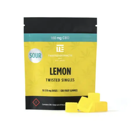 Twisted Extracts – Lemon Sour Singles (160mg CBD)