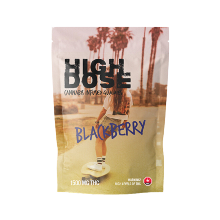 High Dose – Blackberry THC Gummies (1500mg)