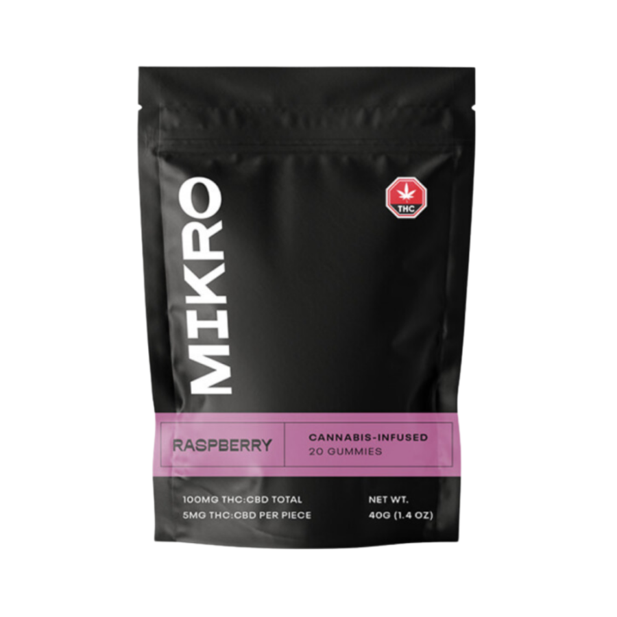 Mikro – Raspberry 1-1 Gummies 100mg