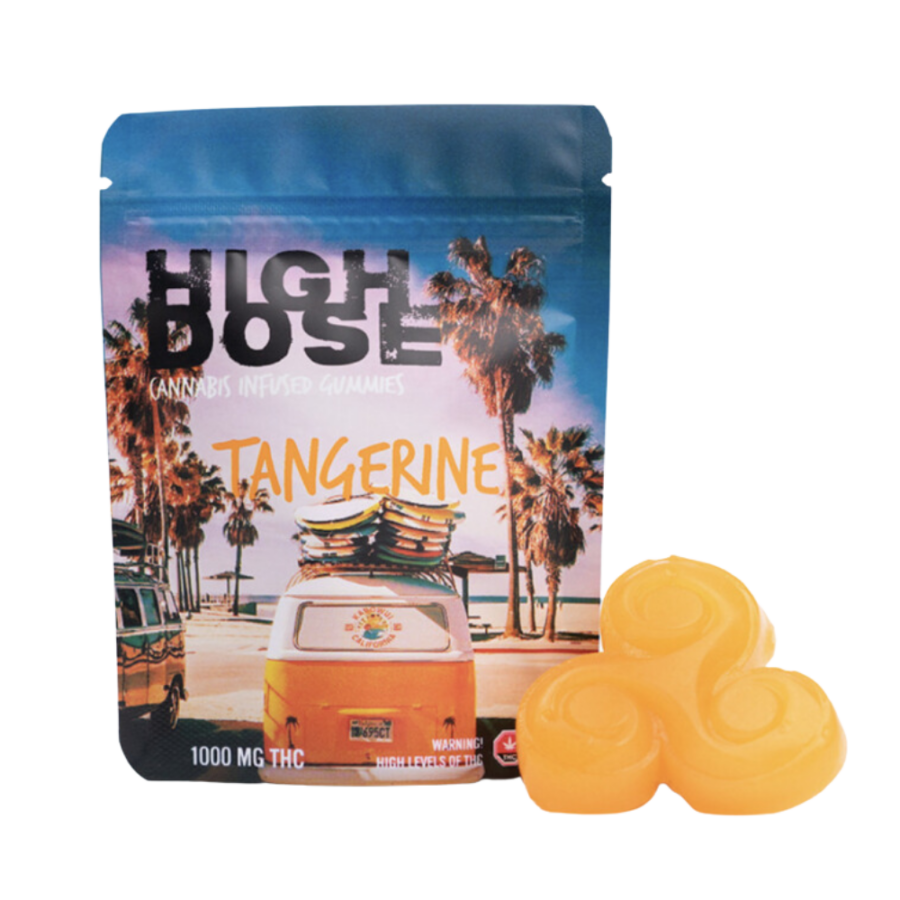 High Dose – Tangerine THC Gummies (1000mg)