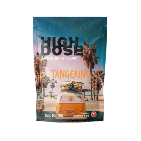 High Dose – Tangerine THC Gummies (1500mg)