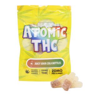 Atomic THC – Juicy Sour Cola Bottles (200mg THC)