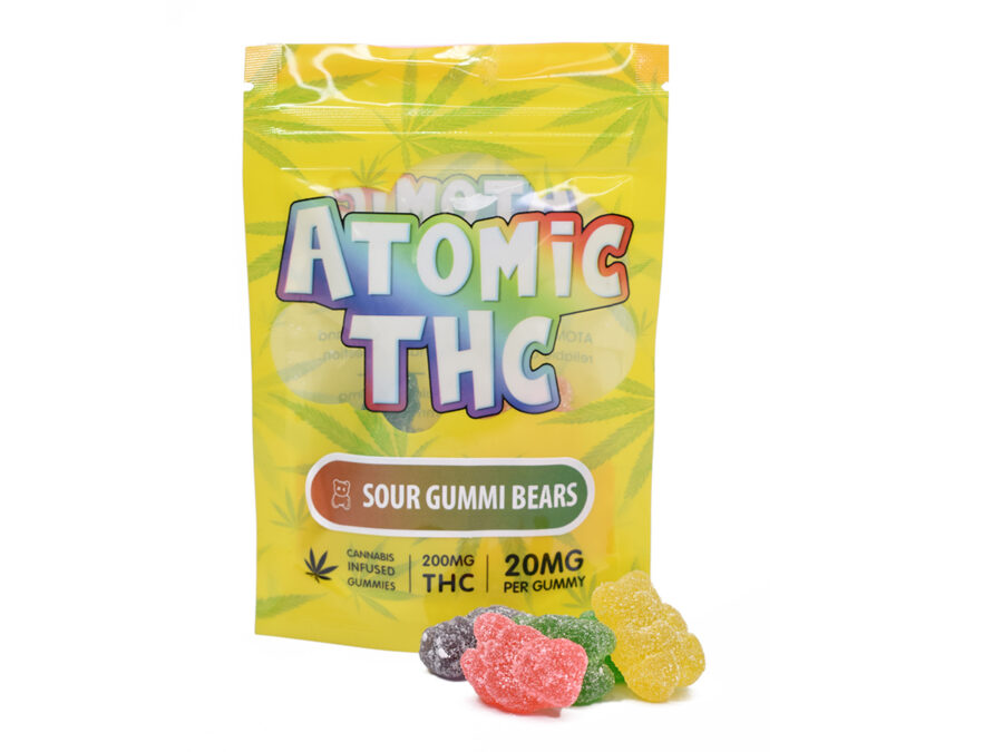 Atomic THC - Sour Gummi Bears (200mg THC)