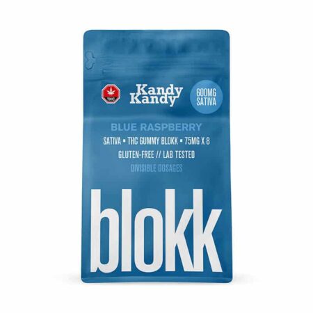 KandyKandy – Blue Raspberry SATIVA BLOKK 600mg THC