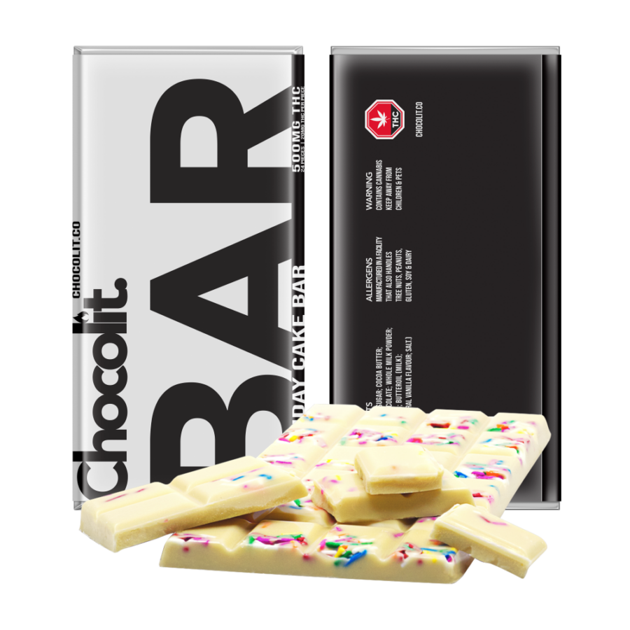 Chocolit - Birthday Cake Chocolate Bar 500mg THC