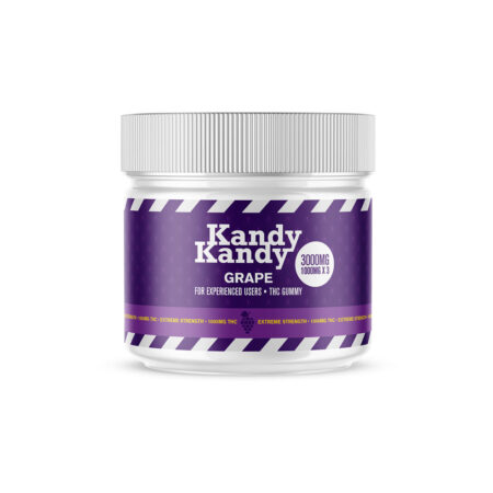 KandyKandy - Grape High Dose Phoenix Tears Vegan Gummies 3000mg THC
